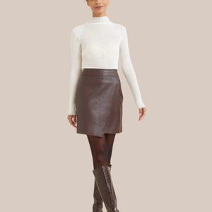 Modern Citizen Vegan Leather Skirt, Size L